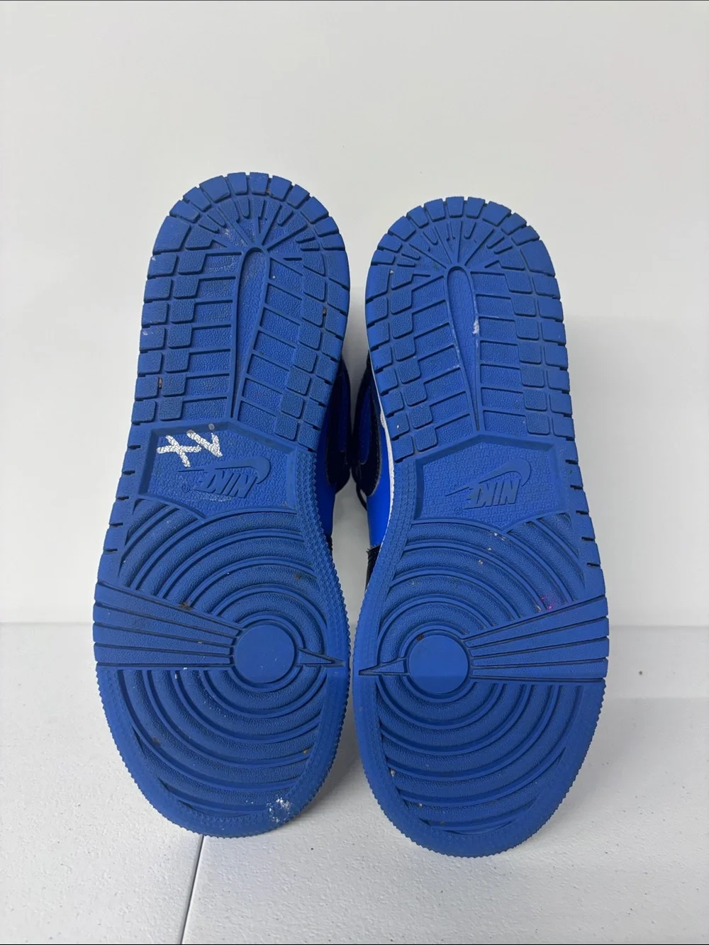 Nike Air Jordan 1 Mid - Black and Blue Size 5Y